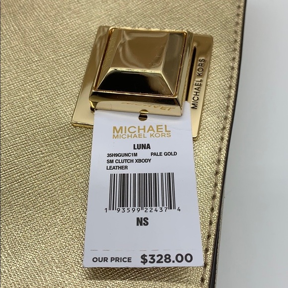 MICHAEL KORS LUNA SM CLUTCH XBODY LEATHER - Picture 11 of 16